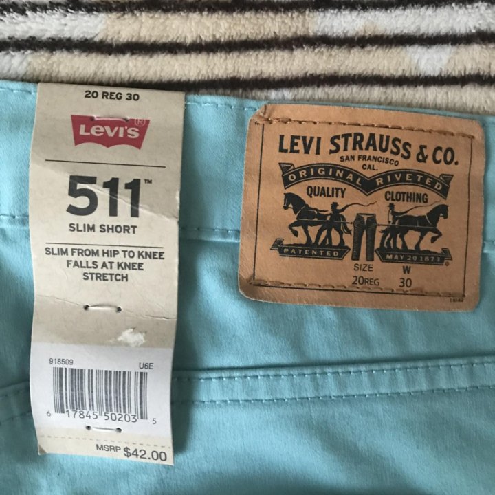 Новые мужские шорты LEVIS оригинал