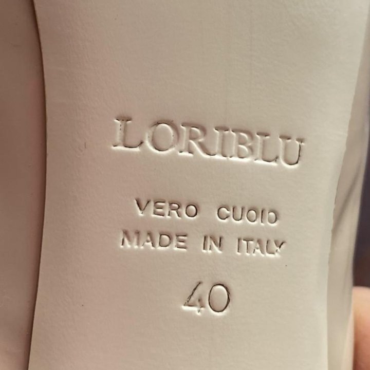 40 туфли-босоножки Loriblu кожа оригинал молочные