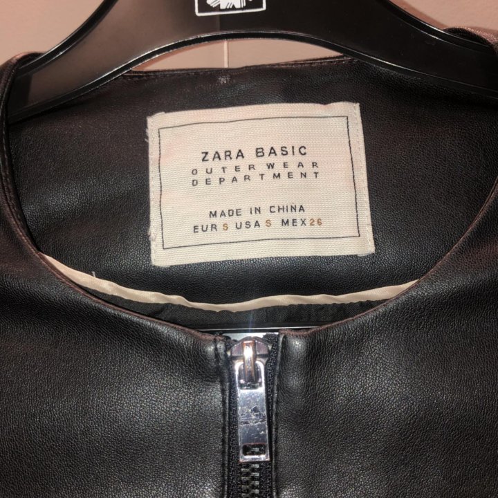 Кожаная куртка Zara