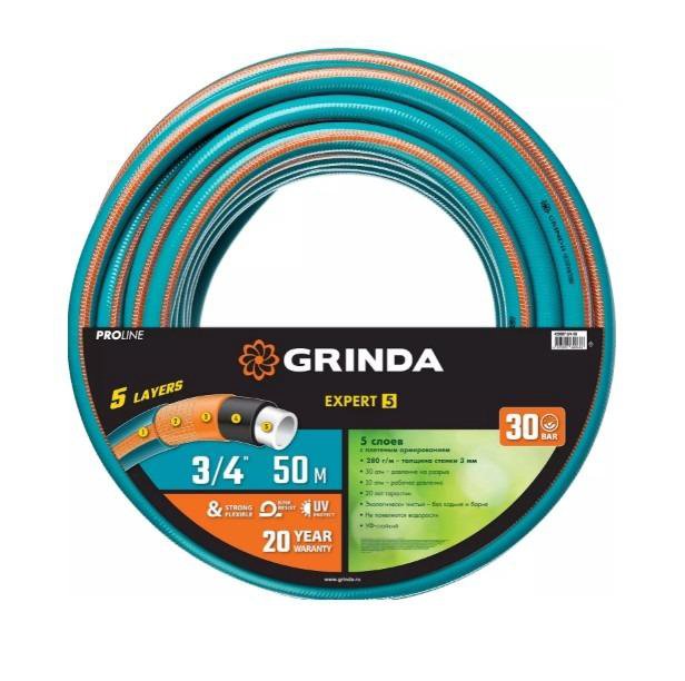 Шланг 5-ти слойный 20 мм 50 м Grinda 429007-3/4-50