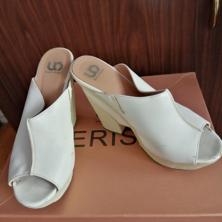 Сабо белые 38р