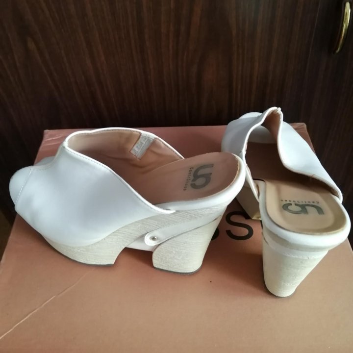 Сабо белые 38р