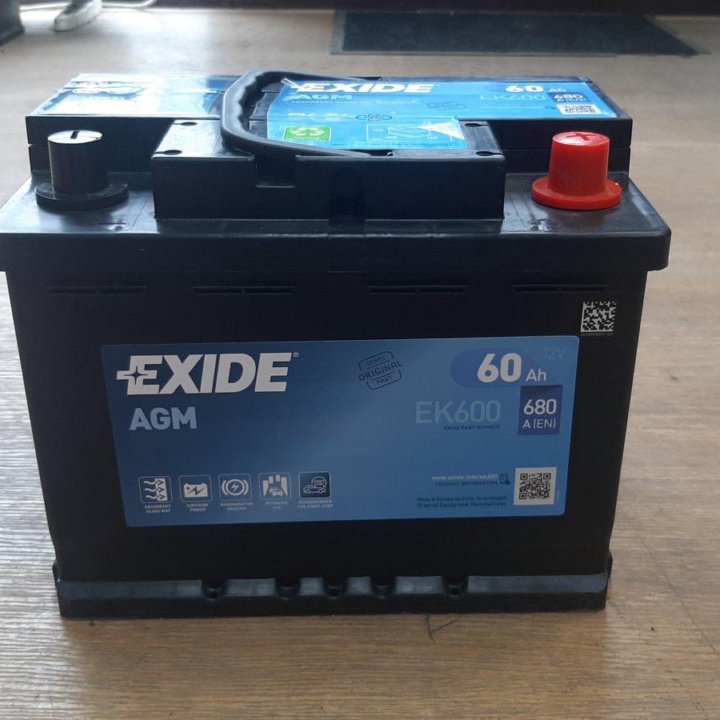 Продам новый аккумулятор EXIDE 60 Ач AGM