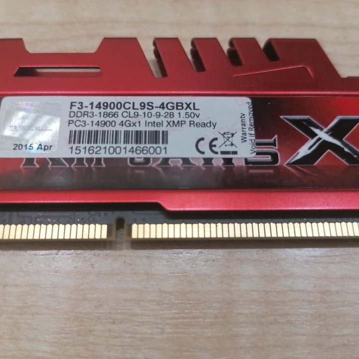 G.Skill Ripjaws 4GB DDR3 PC3-14900 1866MHz