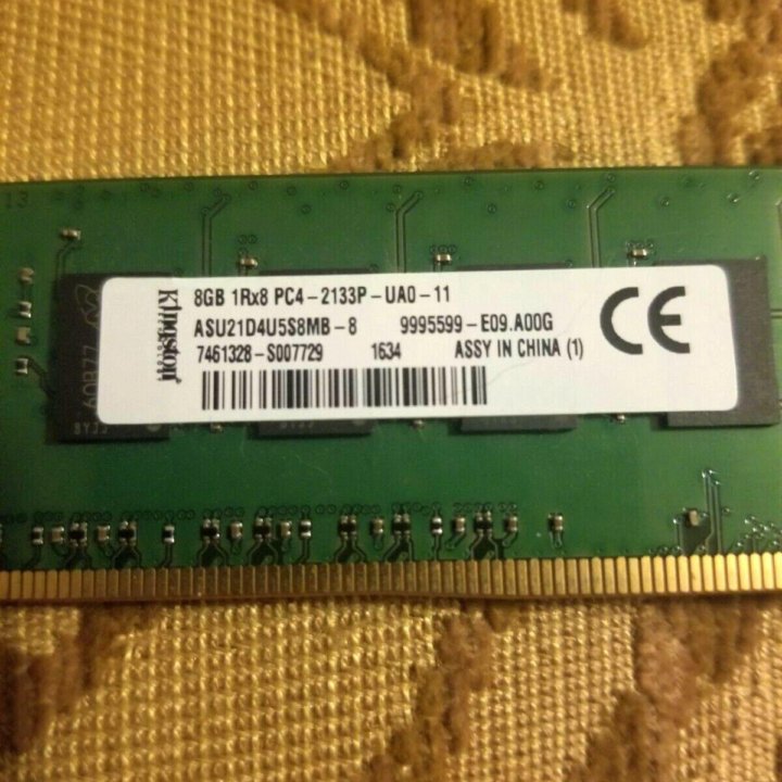 Kingston 8Gb 2133MHz DDR4 ддр4 8гб 2Rank 16Banks