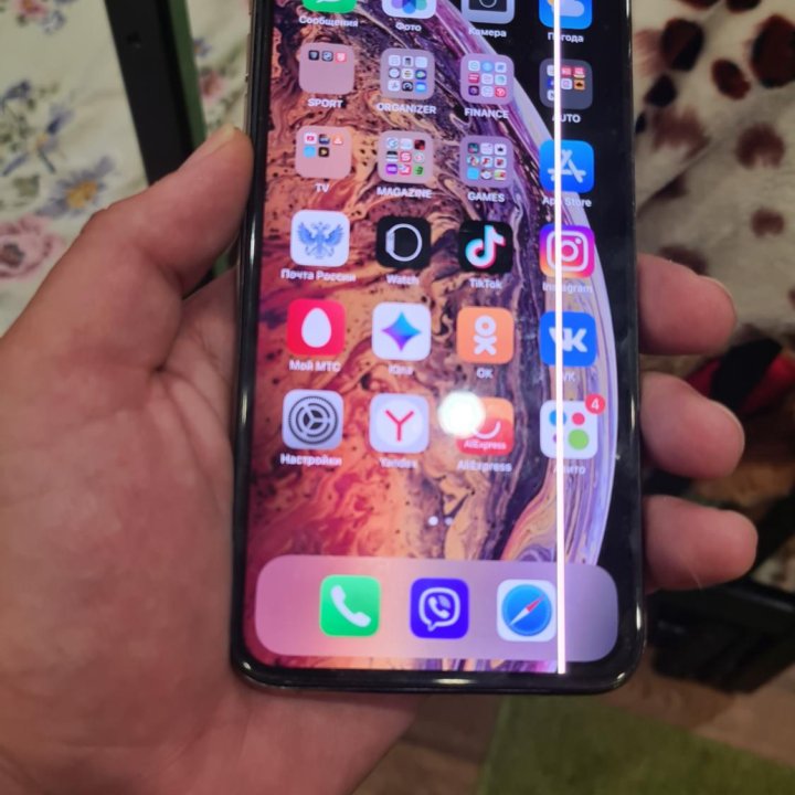 Дисплей оригинал с полосой iphone xs max,11 pro,X