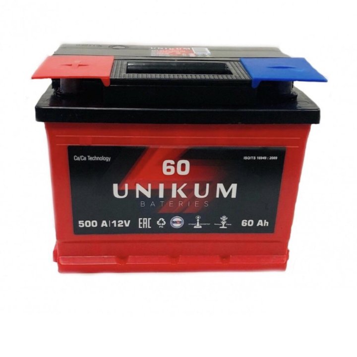 Аккумулятор Unikum 60ah 500a