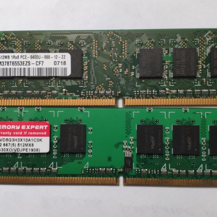 Оперативная память ddr2 2х512