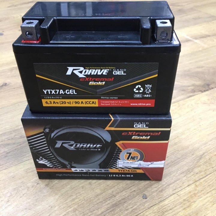 Продам новый аккумулятор R-Drive YTX7A