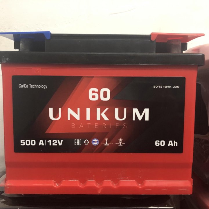 Аккумулятор Unikum 60ah 500a