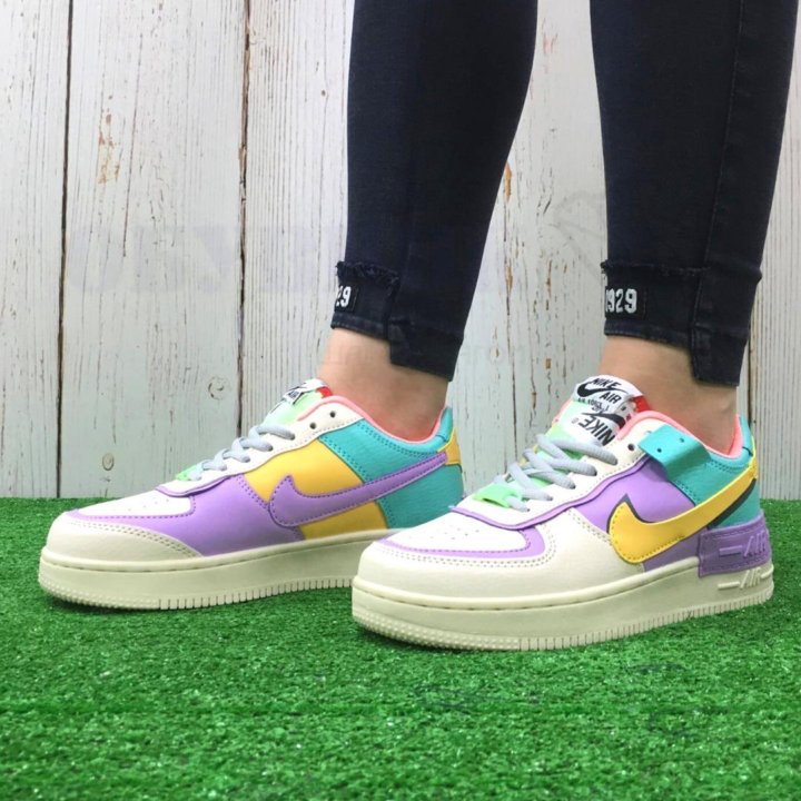 Кроссовки Nike air force 1 color block Р36-41