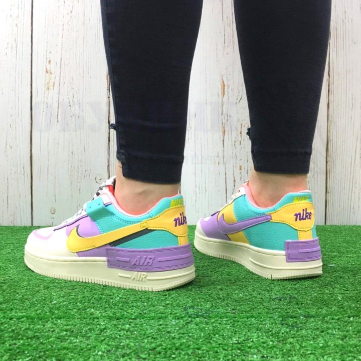 Кроссовки Nike air force 1 color block Р36-41