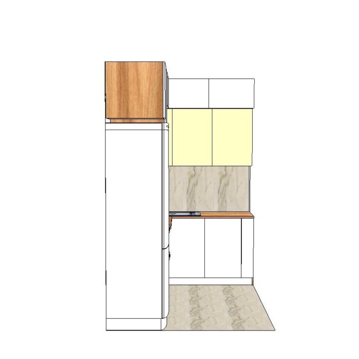 Кухня до потолка