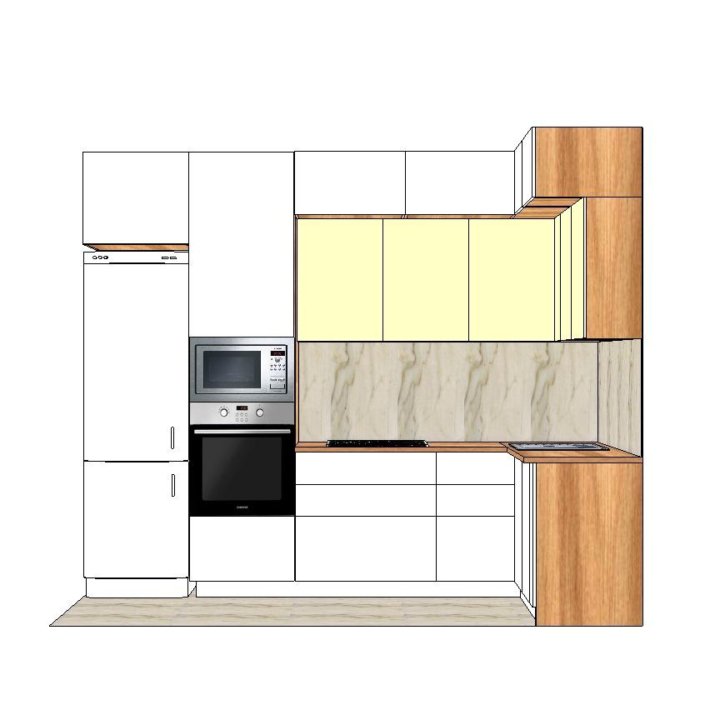 Кухня до потолка