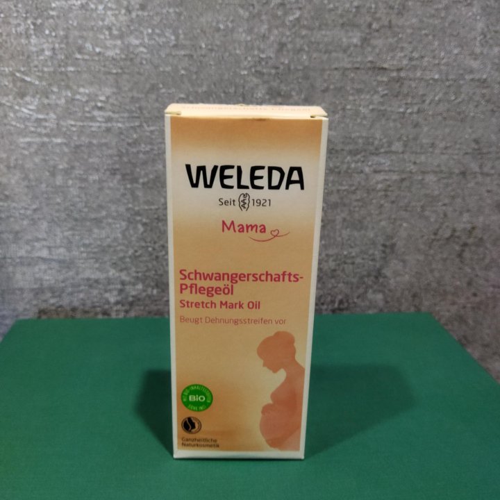 Масло для профилактики растяжек Weleda