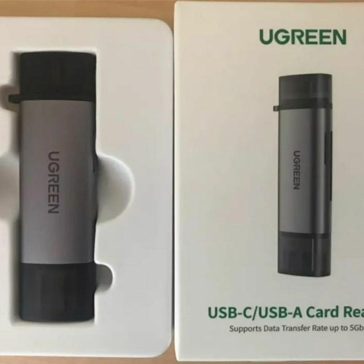 Ugreen Кардридер USB-C 3.1 + USB-A новый