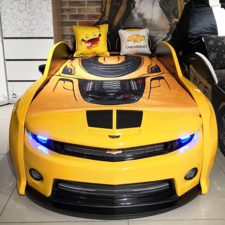 Кровать машинка объемная 3d EVO Camaro бамлби