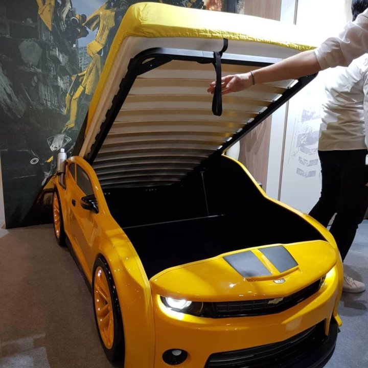 Кровать машинка объемная 3d EVO Camaro бамлби