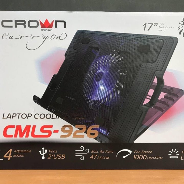 подставка для ноутбука CROWN CMLS-926 черный