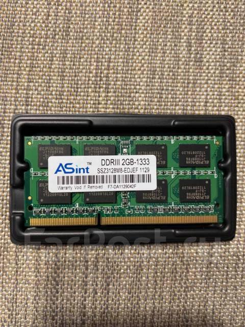 ASint, DDR3, 4Gb (2x2Gb), 1333MHz для ноутбука