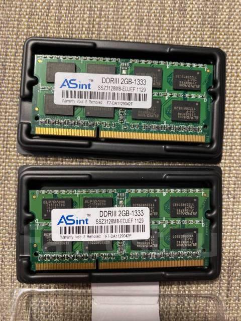 ASint, DDR3, 4Gb (2x2Gb), 1333MHz для ноутбука