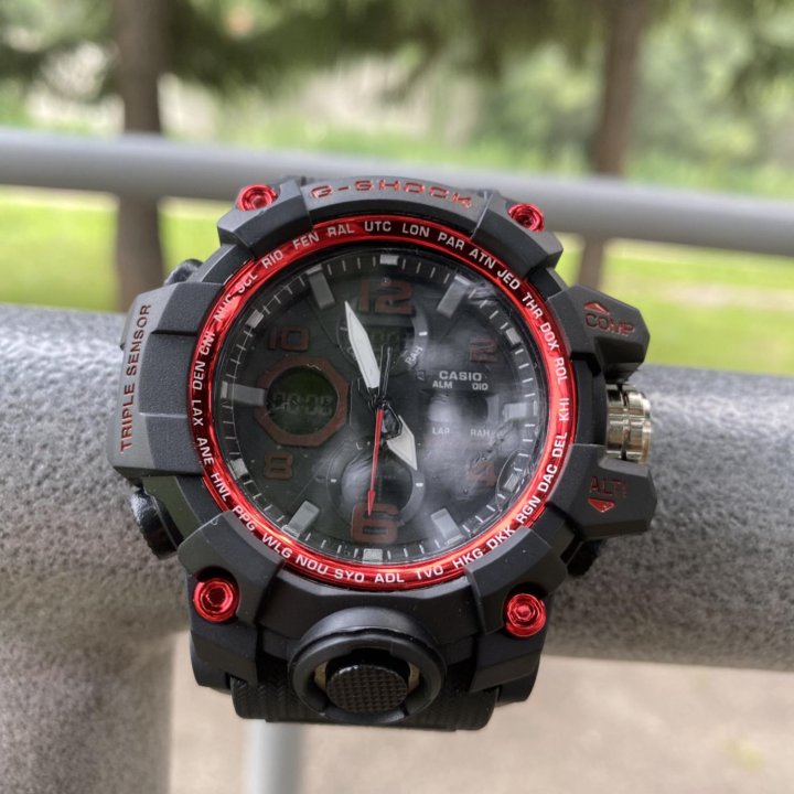 Часы Casio G Shock Черно Красные (новые) арт124