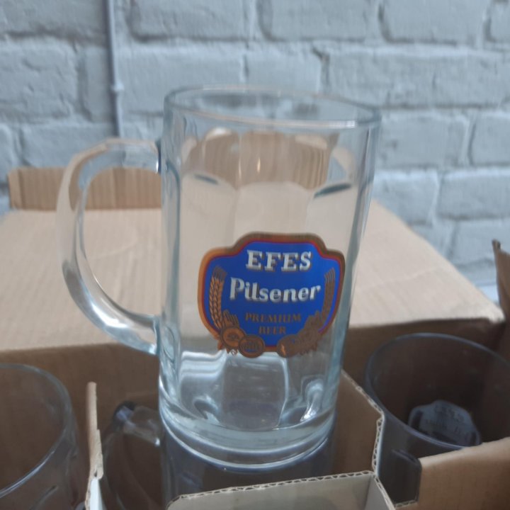 Кружки пивные efes 6 шт