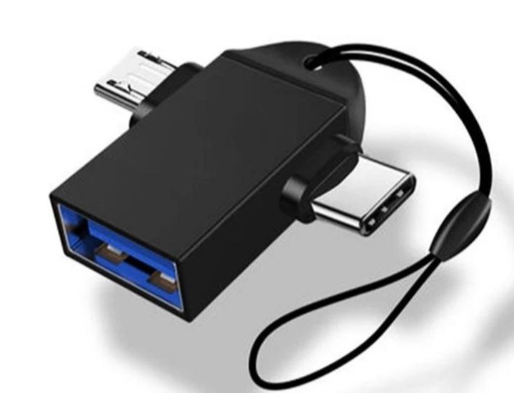 OTG USB адаптер 2 в 1 type-c microusb