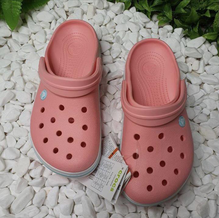 Crocs crocband clog персиковые