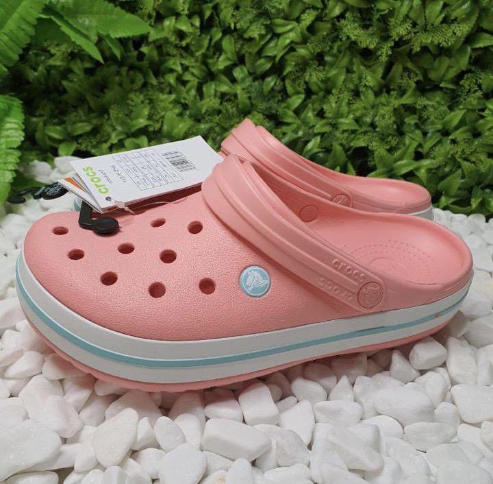 Crocs crocband clog персиковые