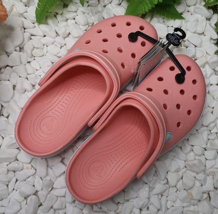 Crocs crocband clog персиковые