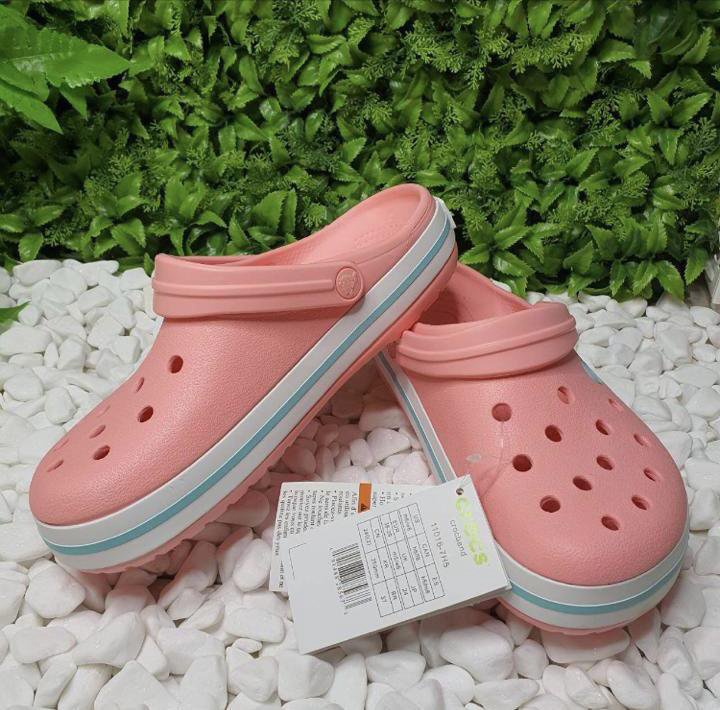 Crocs crocband clog персиковые