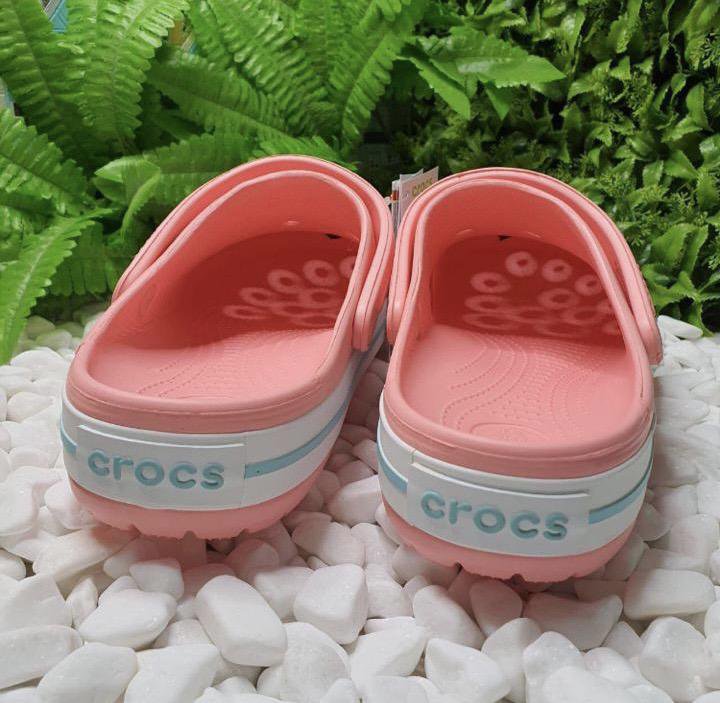 Crocs crocband clog персиковые