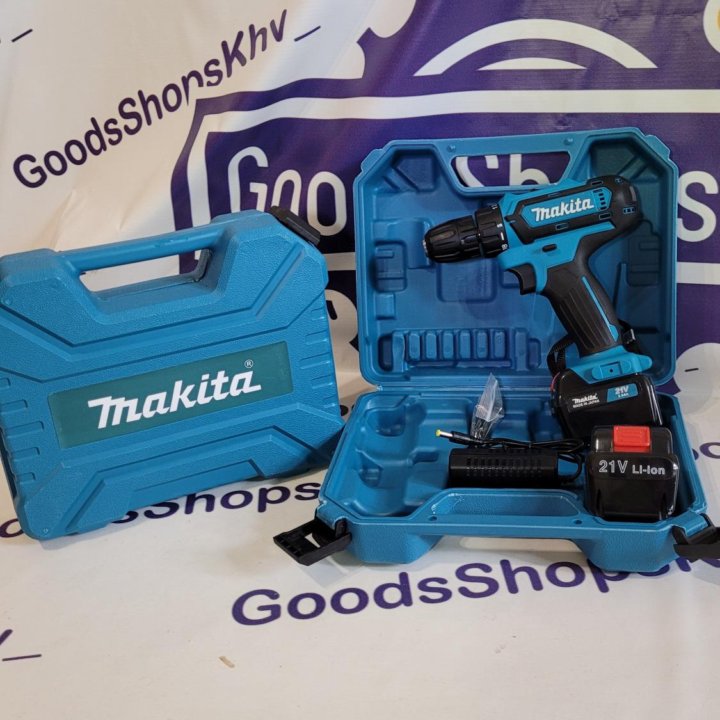 Шуруповерт Makita 21V 2 батареи