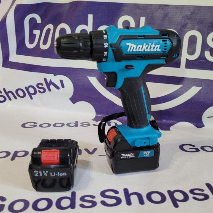 Шуруповерт Makita 21V 2 батареи