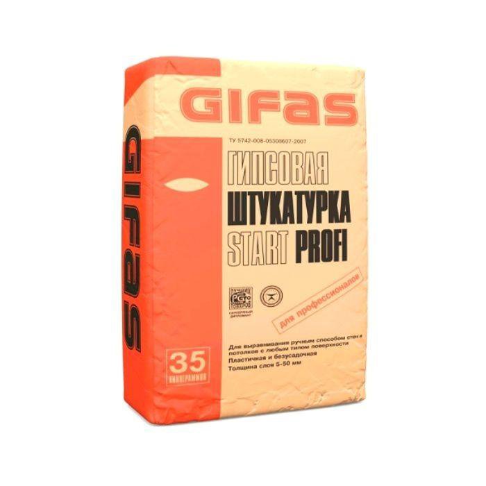 Штукатурка Gifas Start Profi 35 кг