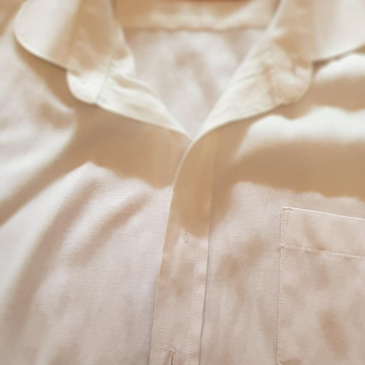 Рубашка мужская, белая, 158-164р.