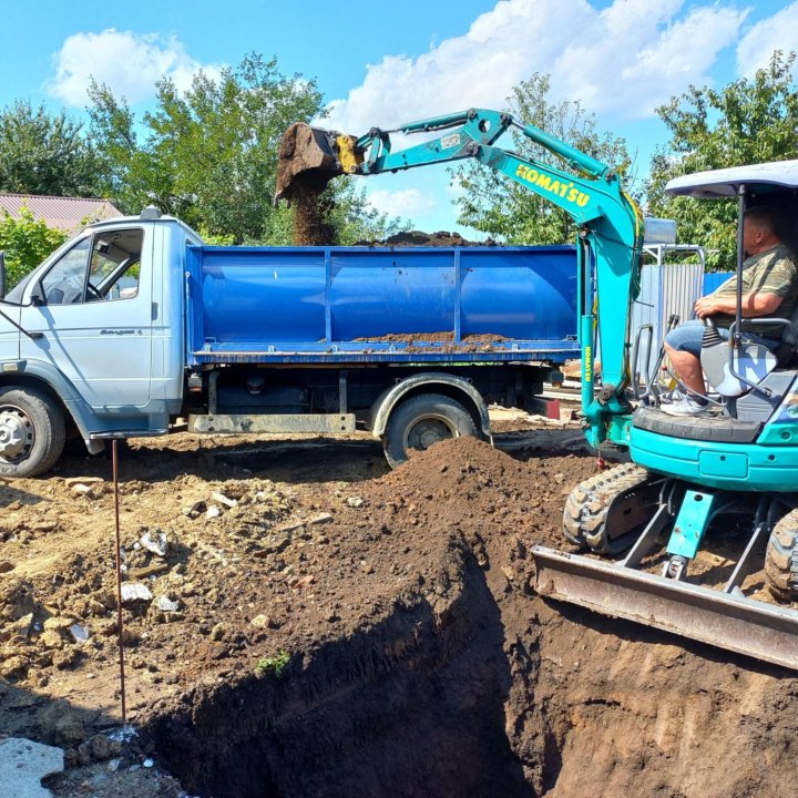 Доставка, Отсев, Песок, Шебень от 1м³ до 5 м³