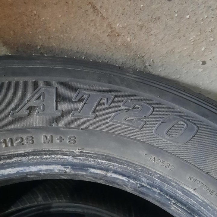 265/65R17 Dunlop Grandtrek AT20, 4шт (№2602)