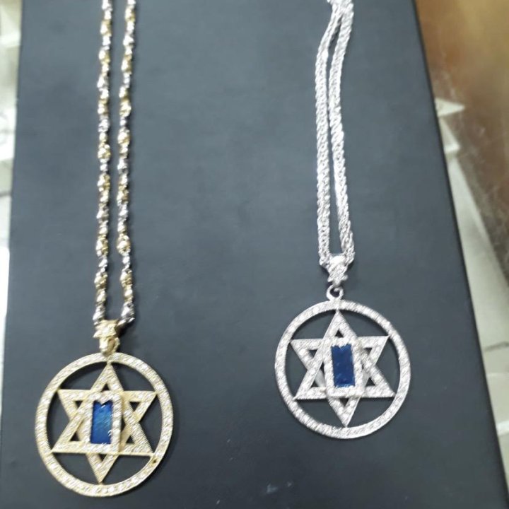 Кулон звезда Давида