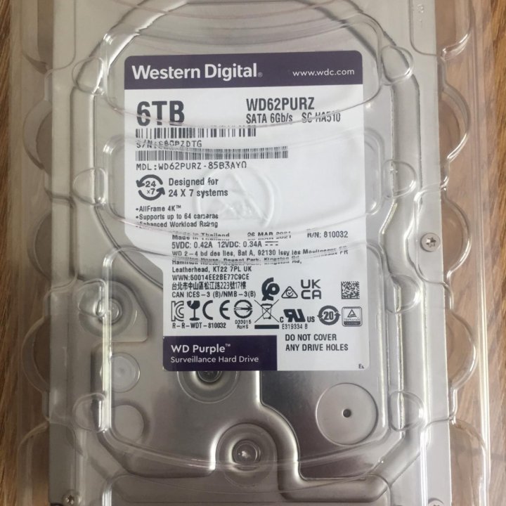 Hdd диск Western Digital 6TB