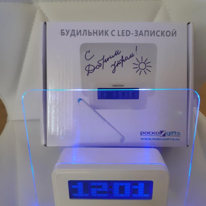 Будильник с LED-Запиской