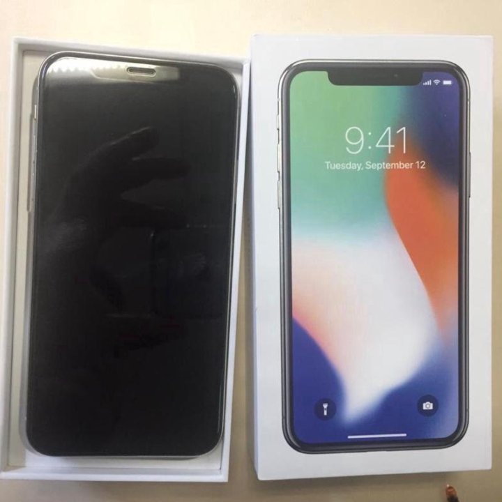 iPhone X 64gb Silver идеал