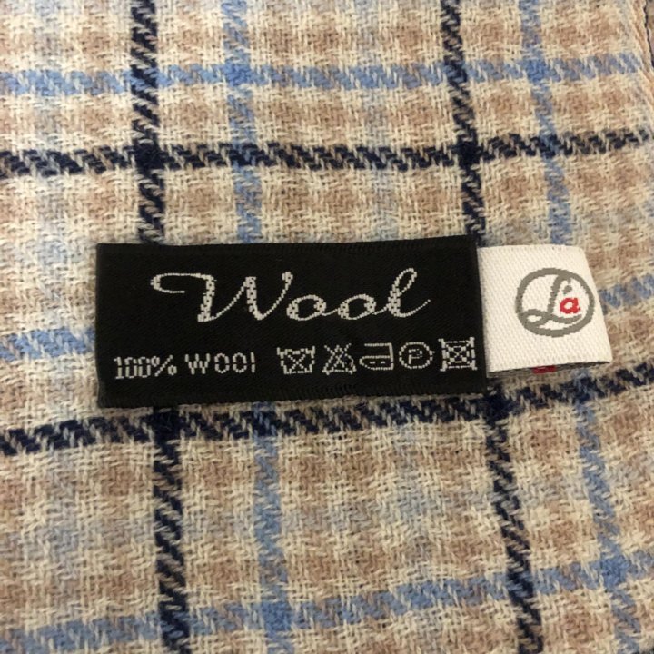 WOOL Палантин 10% шерсть 185:66 см.