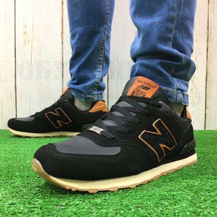 Кроссовки New Balance 574 черные Р41-46