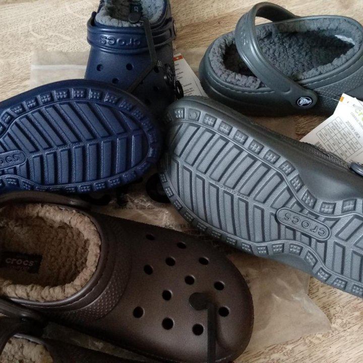 Сабо CROCS р34-37 Classic Lined Clog. Оригинал.