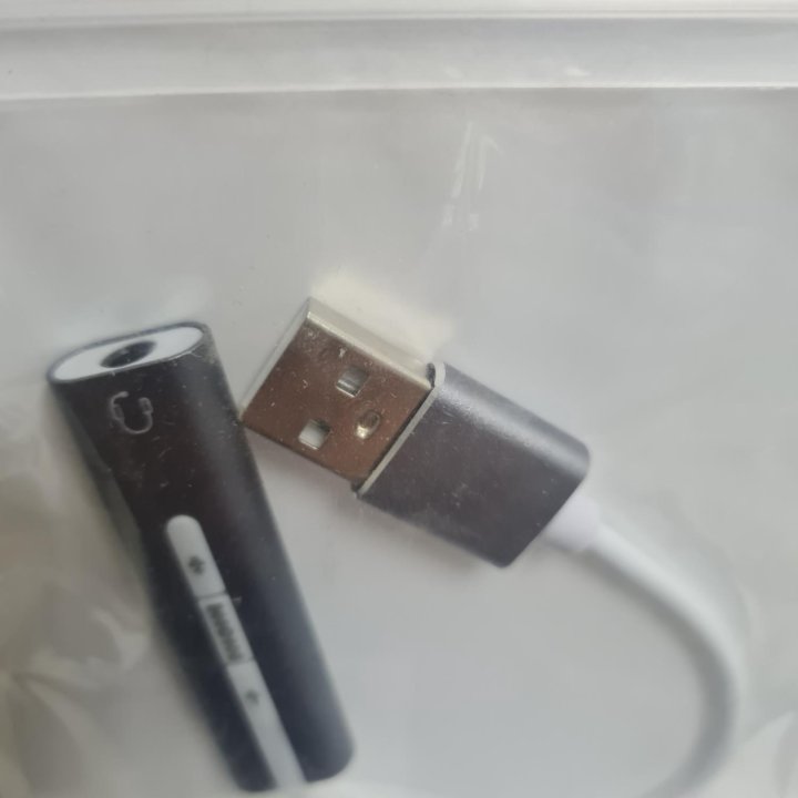 Переходник USB на АUX (Внешняя звуковая карта)