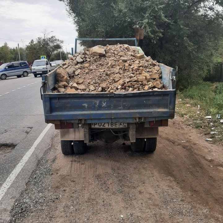 Доставка сыпучих материалов, любой объем, вдень об