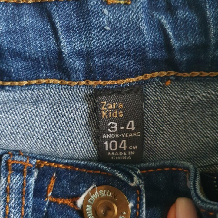 Юбка джинсовая zara 104