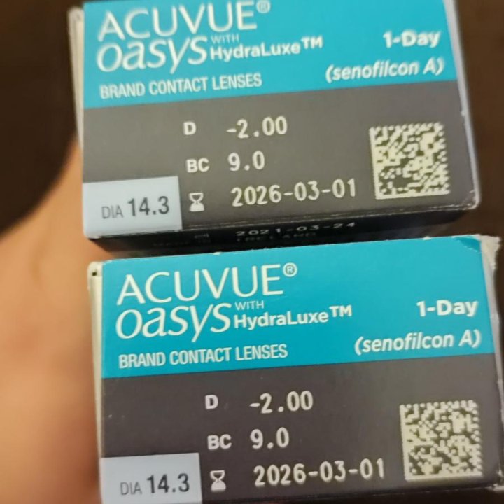 Контактные линзы acuvue oasys